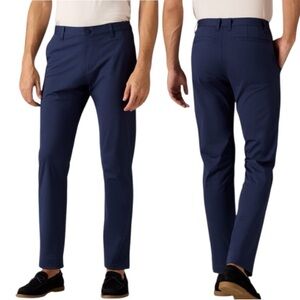 Rhone Commuter Pant Classic Straight‎ Leg Men's Sz 33 Stretch Zip Pocket Blue
